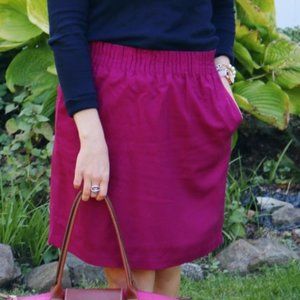 J. Crew Magenta Sidewalk Skirt, Size 2